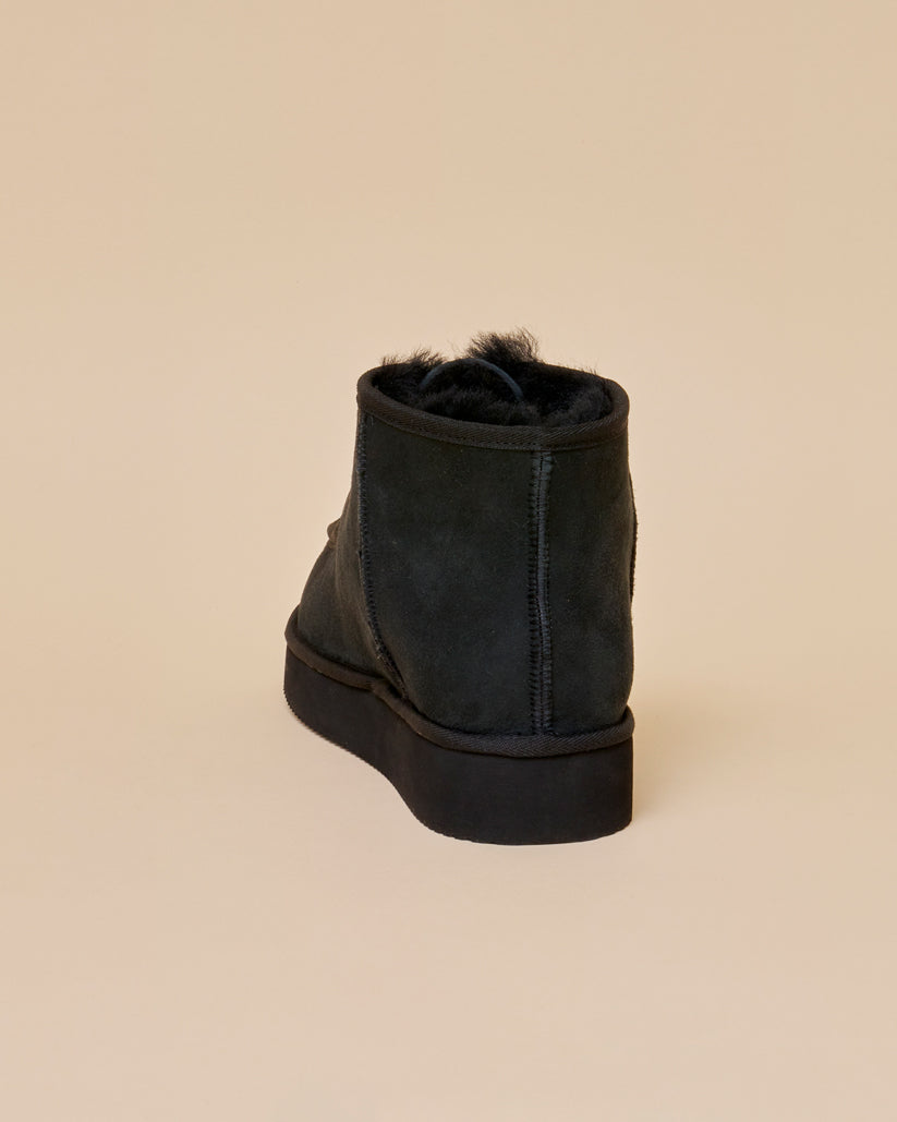 MOUTON MOC SHOES BLACK