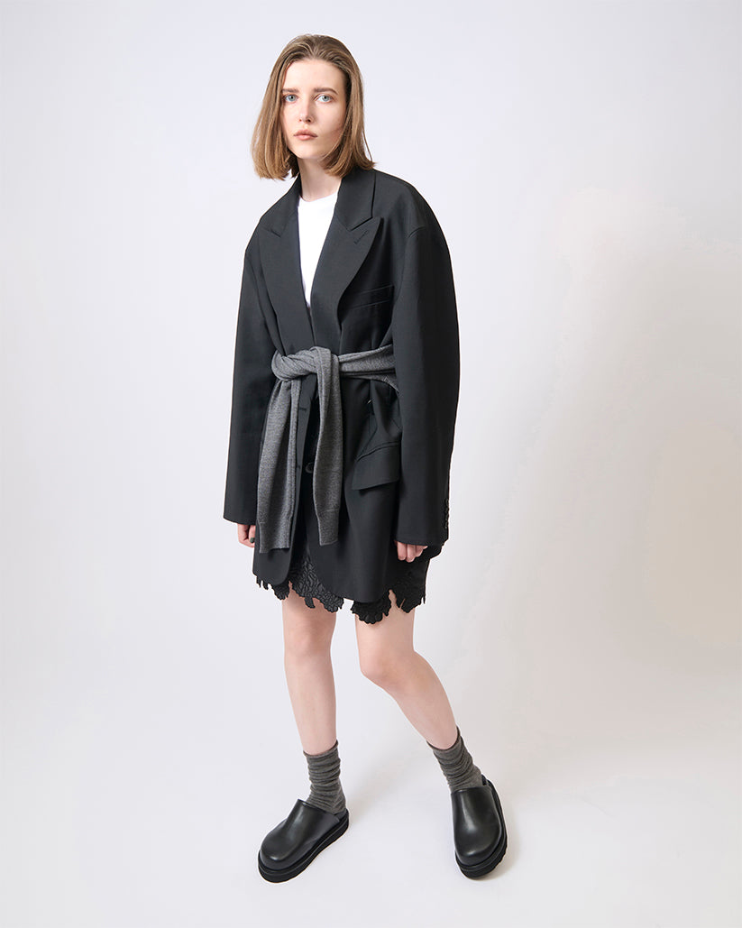 CLOG SANDALS DARK BLACK