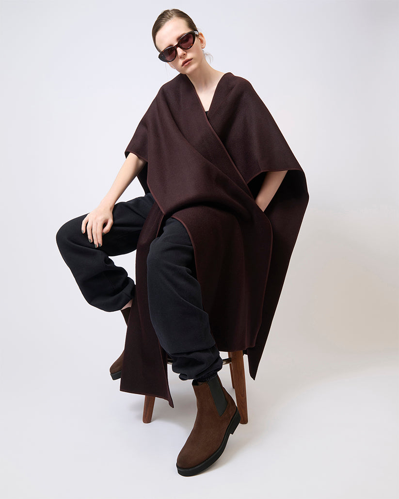 SIDE GOA SHORT BOOTS DARK BROWN SUEDE